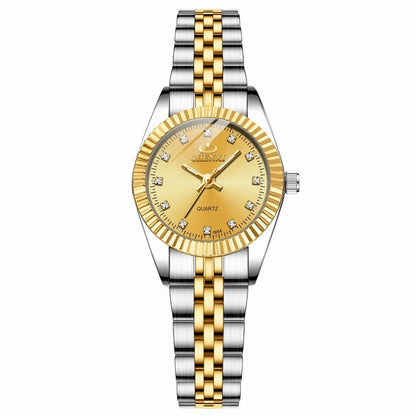 Brand Top Luxury Ladies Golden Watch for Women Clock Female Women'S Dress Rhinestone Quartz Waterproof Wristwatches