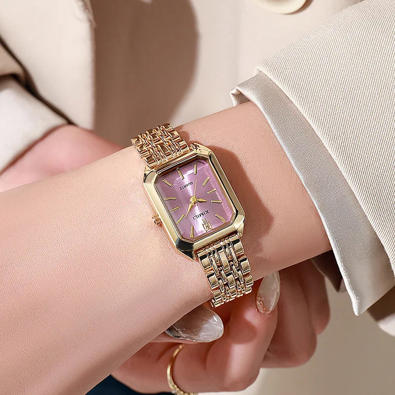 New Women'S Wrist Watches Luxury Brand Women Quartz Watches Clock Stainless Steel Casual Fashion Wristwatch Relogio Feminino Hot