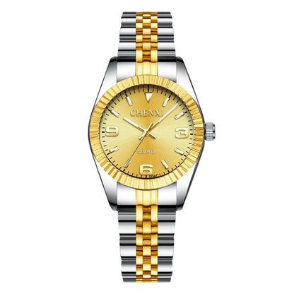 Brand Top Luxury Ladies Golden Watch for Women Clock Female Women'S Dress Rhinestone Quartz Waterproof Wristwatches